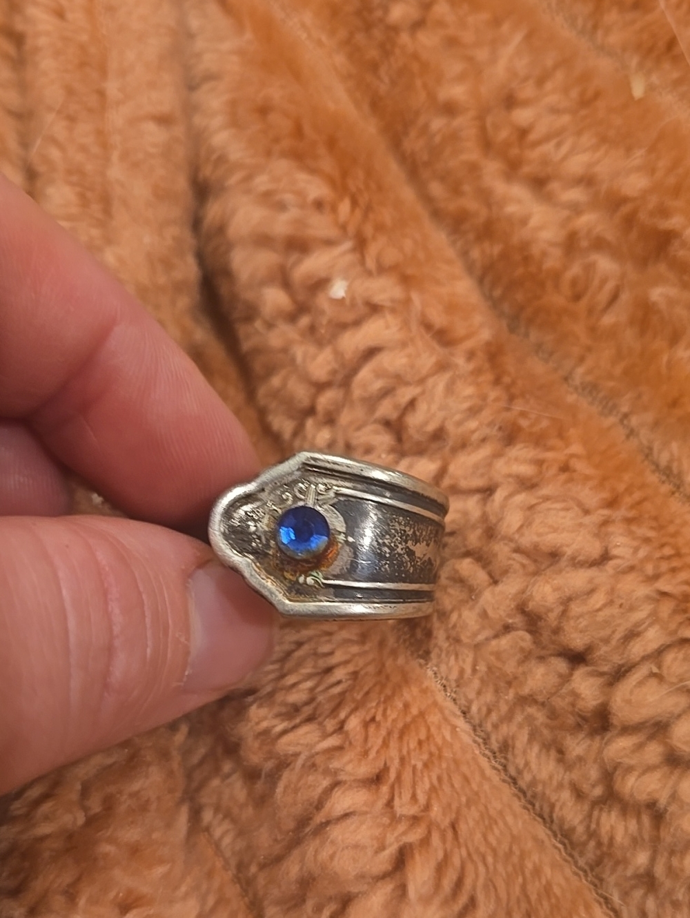 ❤️5/$25 Vintage Silver Plated Spoon Ring READ